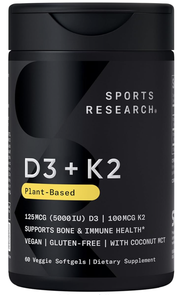 Sports Research Vitamin D3 + K2